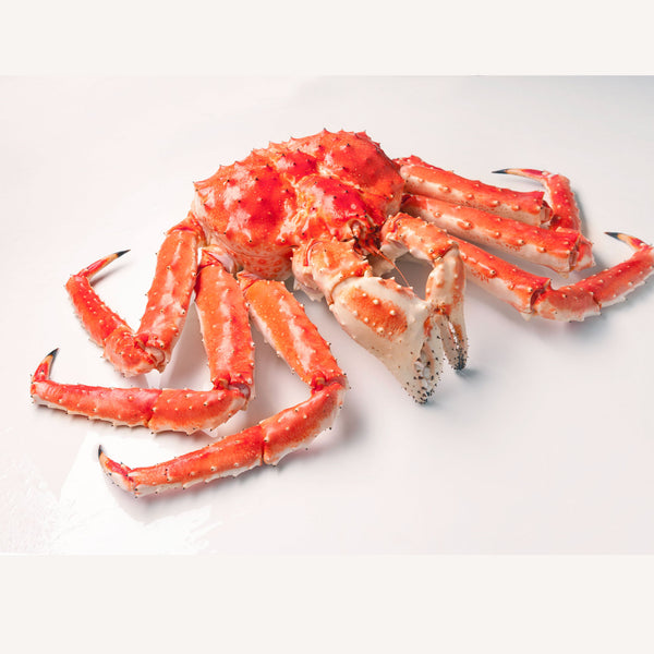 whole cooked alaskan king crab